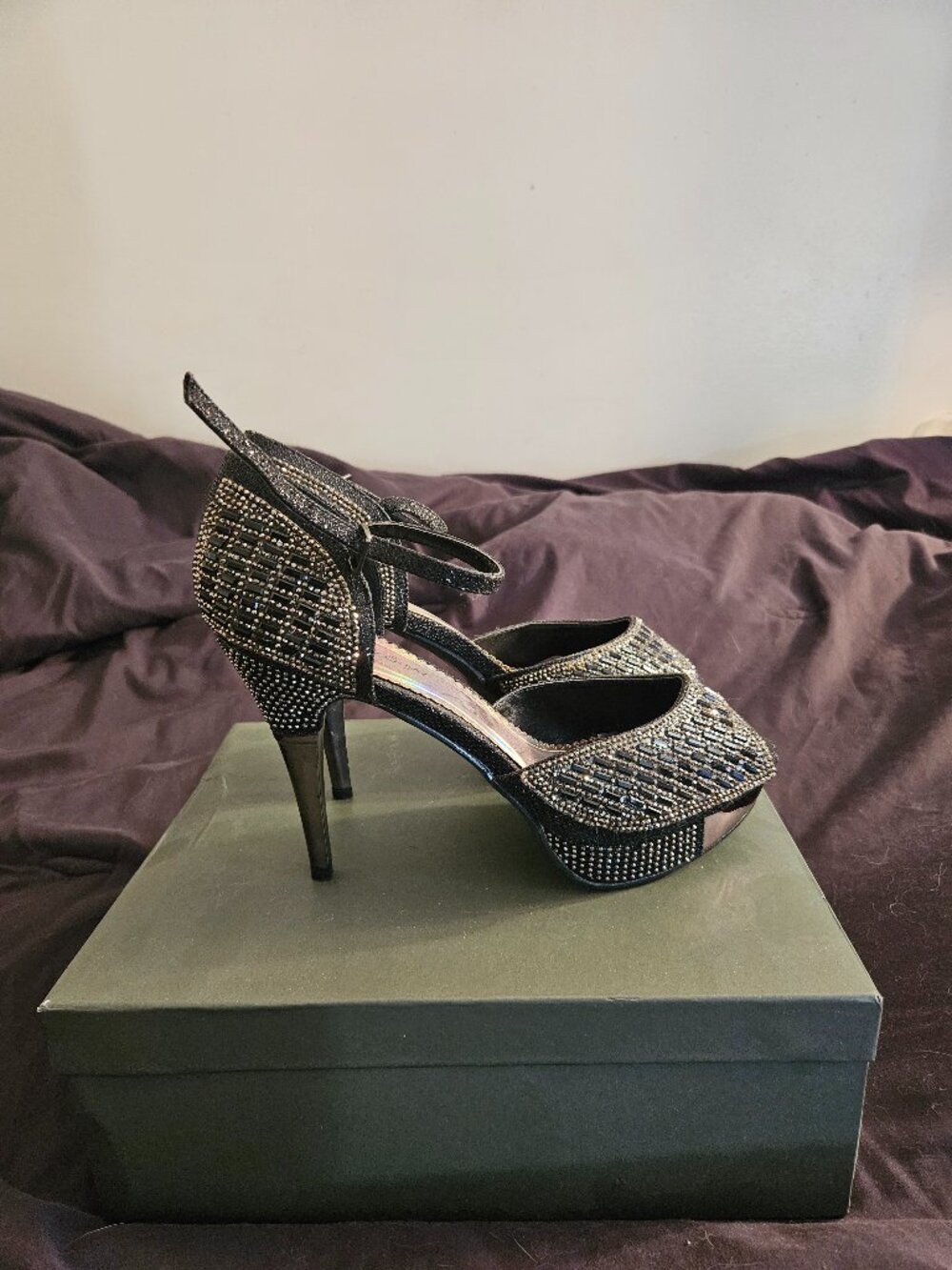 Rhinestone heels